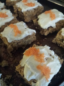 cauliflower carrot cake frosted